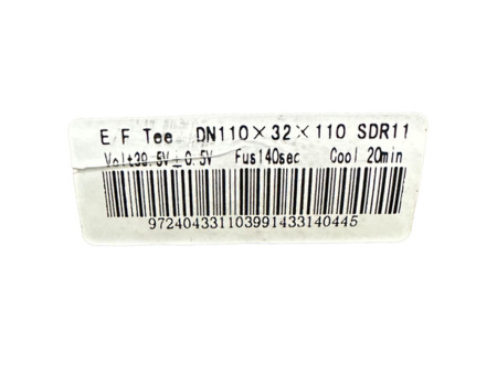 108.3 штрихкод тройник редукционный 110-32 сдр 11 электросварной